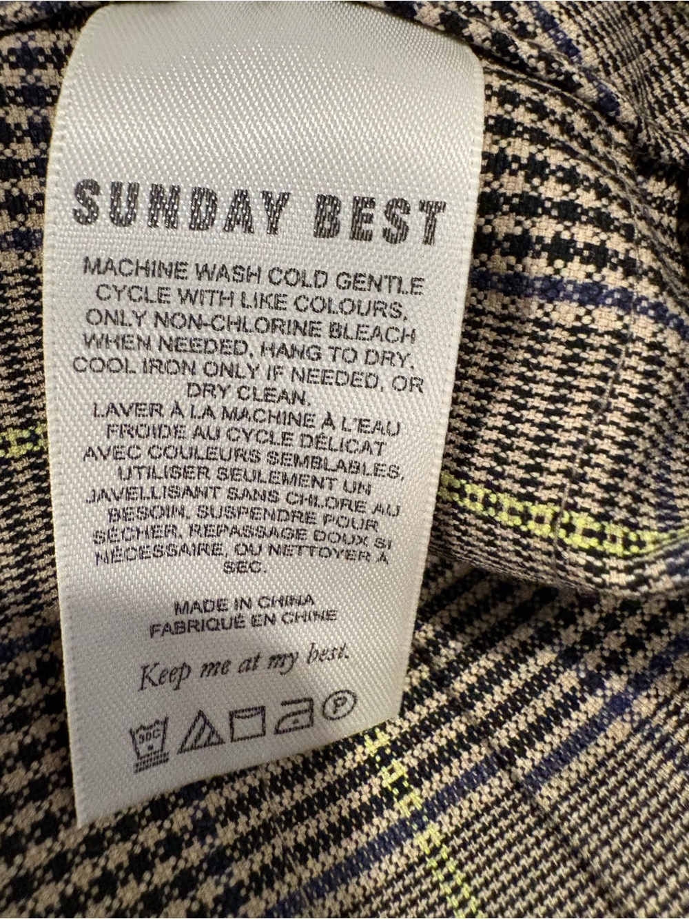 Aritzia Sunday Best Plaid Pleated Mini Skirt Grey Green Preppy Y2K Size 0 - Picture 5 of 7